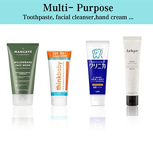 HIJAJA Self-Closing Toothpaste Caps,5 Pcs Toothpaste Squeezers Cap Keeps Toothpaste No Mess or Waste ,Simple and Practical for Every Home by fudiguo