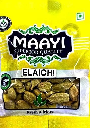 MAAYI MAAYI Natural or Herbal Cardamom / Chhoti elaichi / Elaychi / Yelakki / Elathari / Alaichi / Yelakkai 10gm (Pack of 2)
