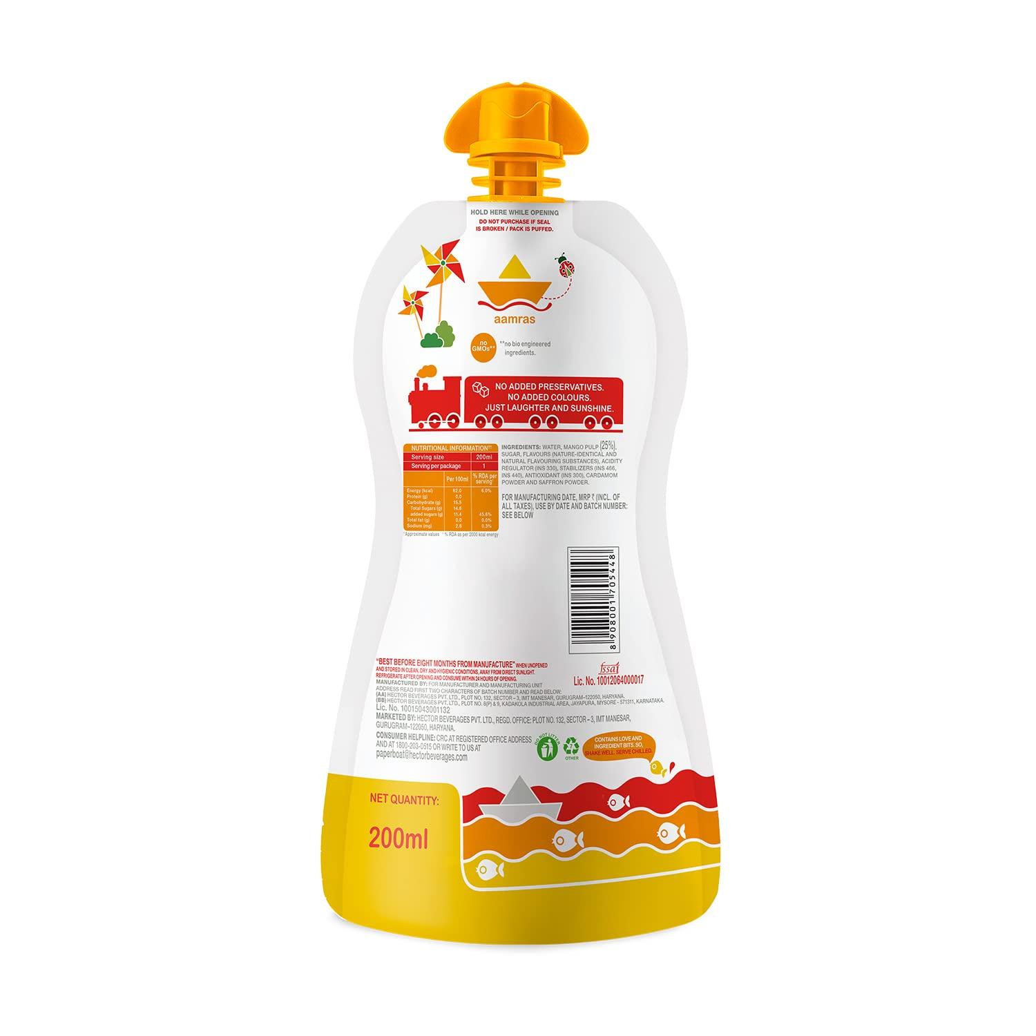 Paper Boat Paper Boat Aamras Juice, 250ml (Pack of 6) & Paper Boat Lychee Juice, Litchi Jelly Drink Enriched with Vitamin D, No Added Preservatives and Colours (Pack of 9, 150ml each), Pink