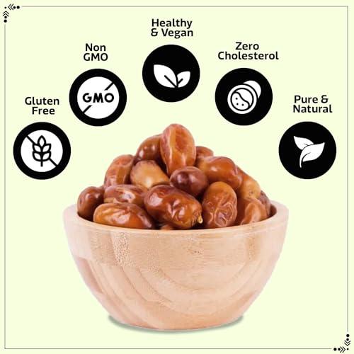 WONDERLAND FOODS (DEVICE) WONDERLAND FOODS Dry Fruits Zahidi Dates 400g Pouch | Healthy & Nutritious Soft Khajoor | Khajur Rich in Iron, Fibre & Vitamins