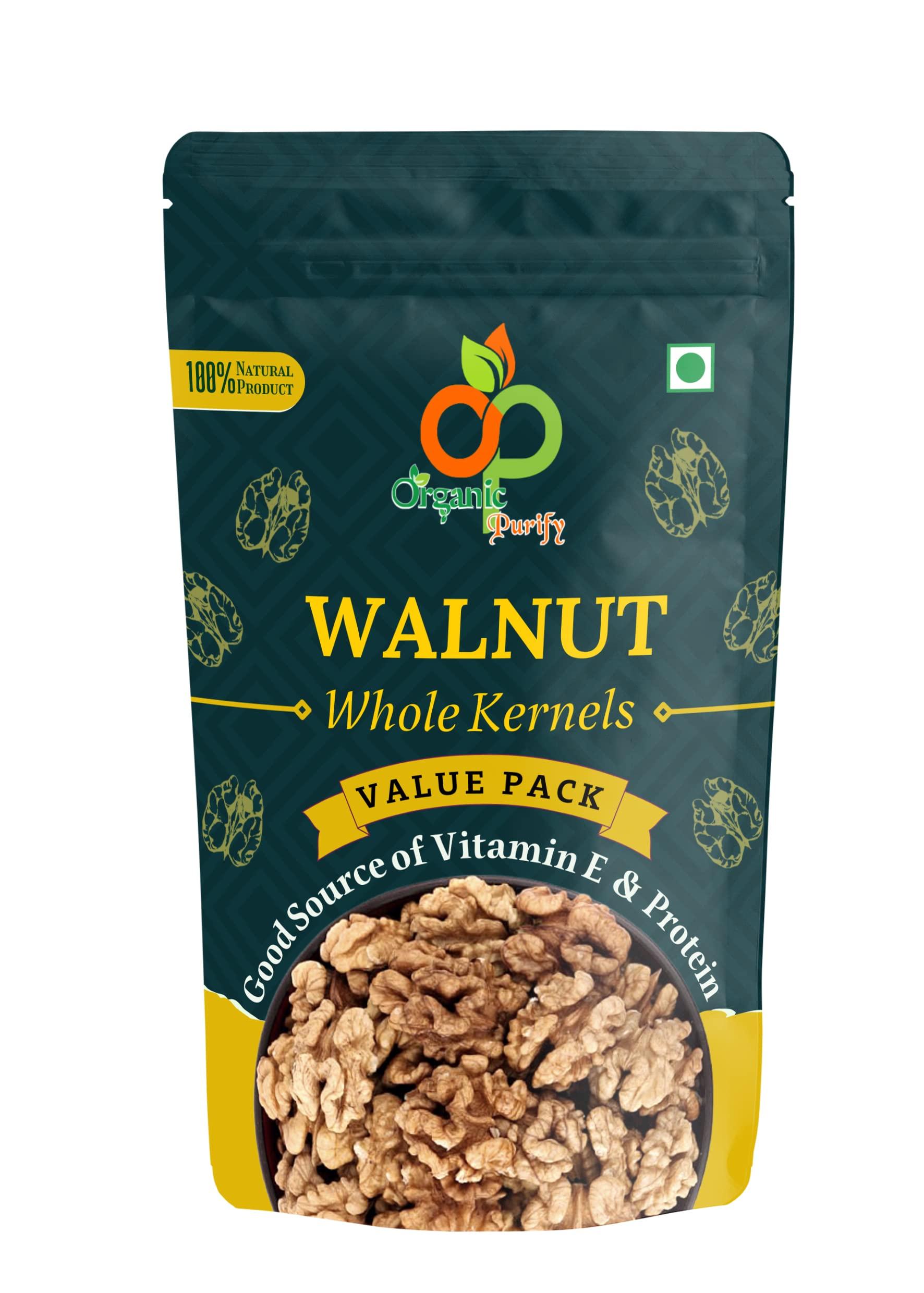 ORGANIC PURIFY Organic Purify Californian Walnut Kernels (Akhrot Giri) (Extra Light Halves), 250Gm