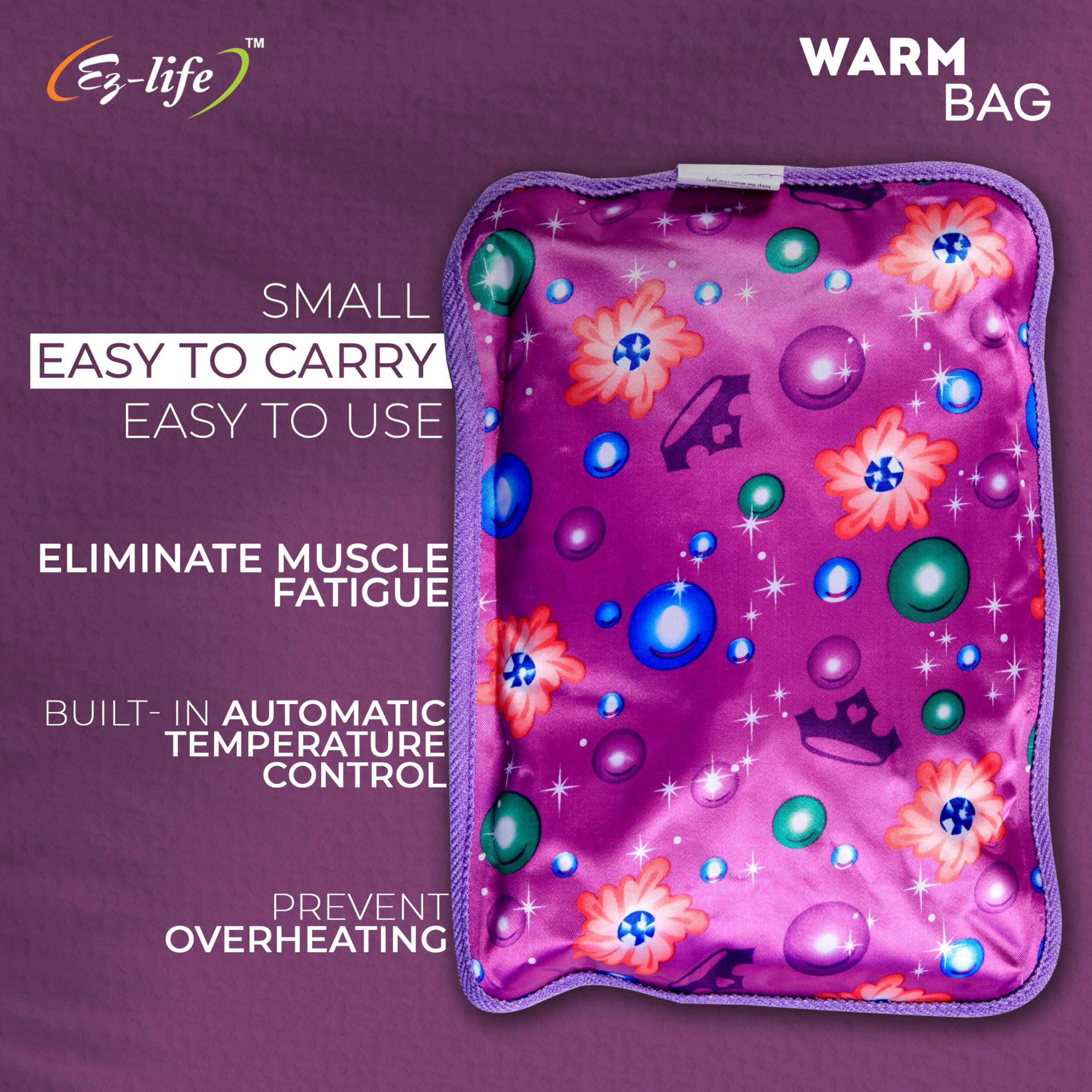 EZ-LIFE EZ-life Zone Heating pad with gel for pain relief, Hot water bag electric with gel,Heating Bag for pain relief, Heat Pouch Hot Water Bottle Bag,Hot water bags for pain relief (Multi-color)