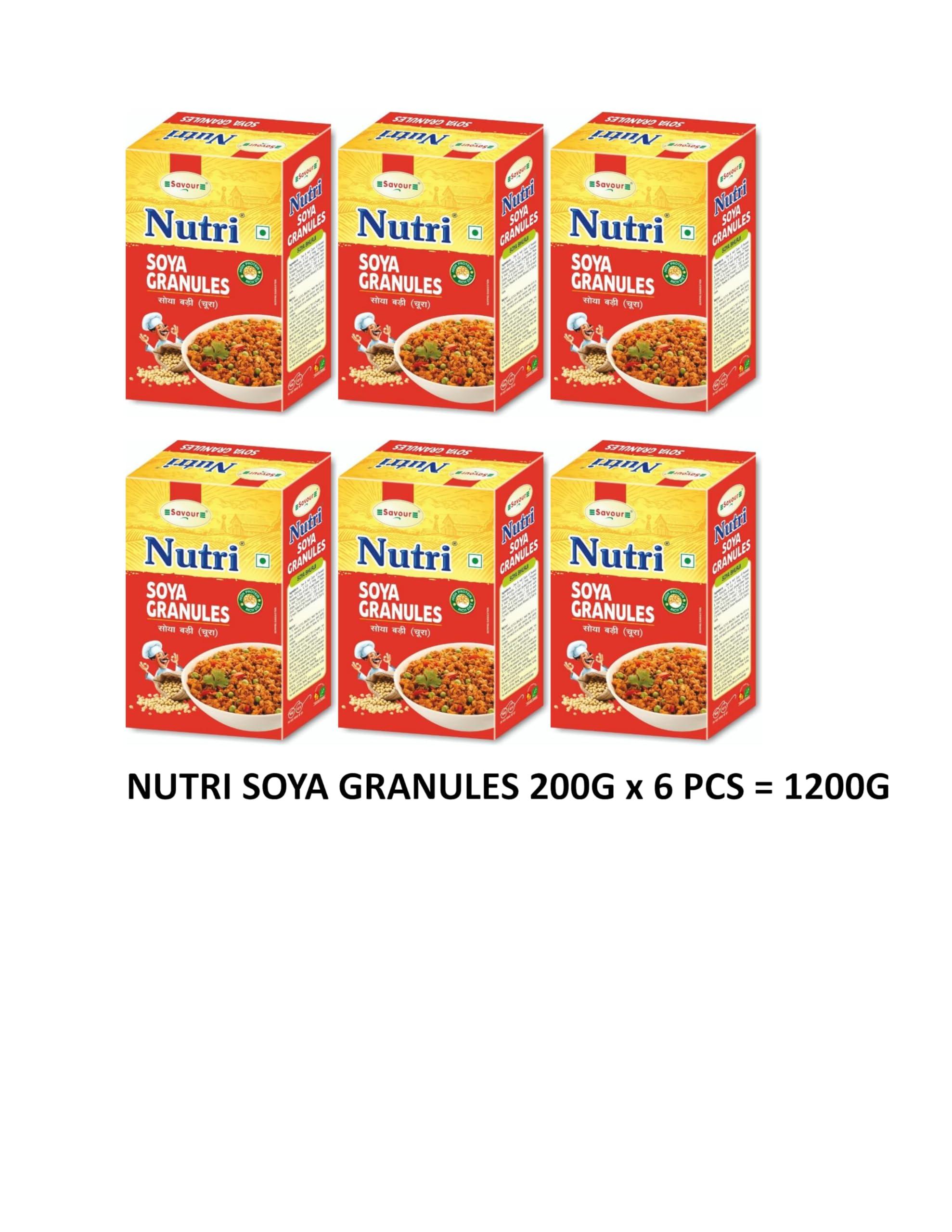 Savour Soya Granules 200 Grams Box Pack of 6