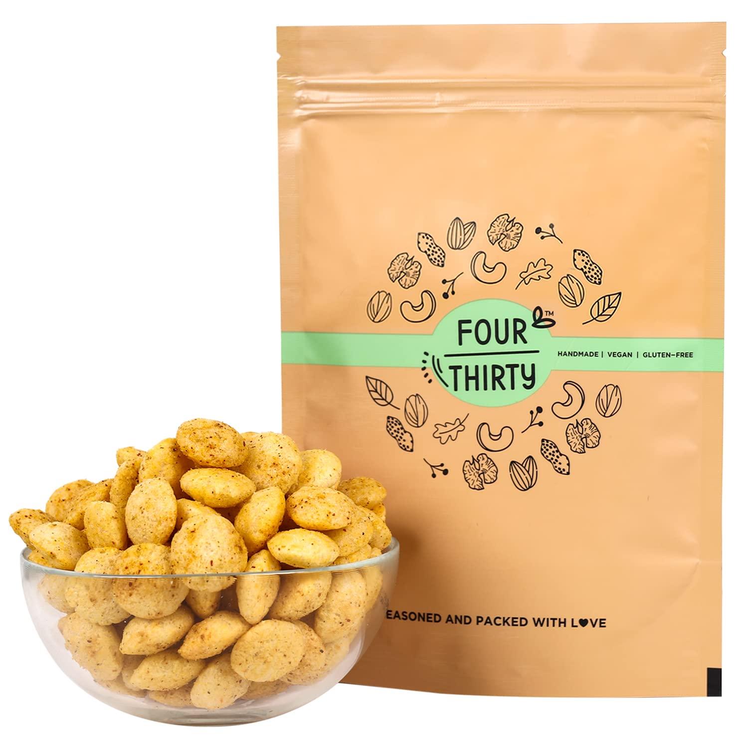 FOURTHIRTY FourThirty Chilli Cheese Puffs | Tasty Healthy Snacks | Gluten-Free Snacks | Made With Avocado Oil | Vegan | Sugar-Free | No Preservatives | 2 x 55 g | Pack of 2