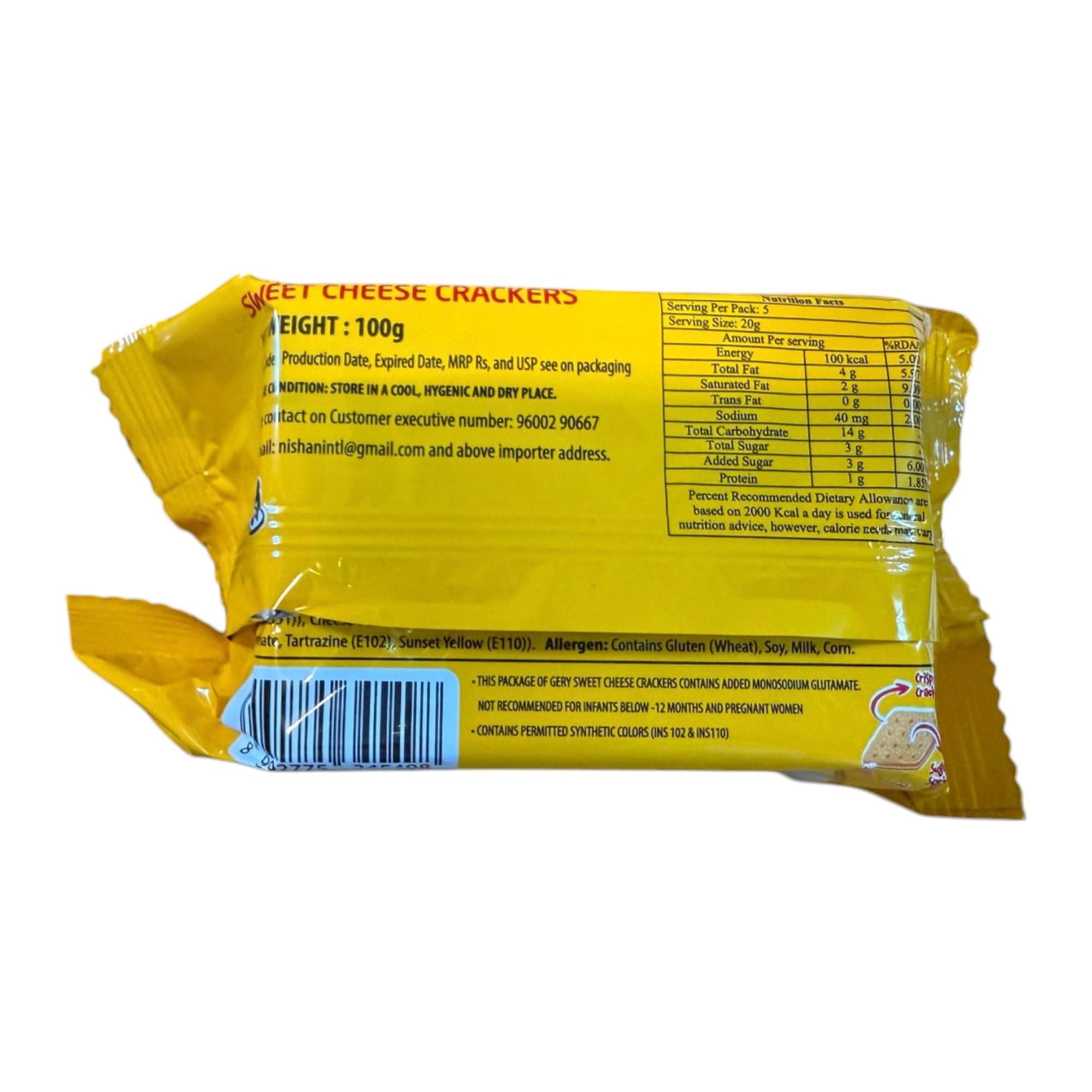 Watheen Watheen Gery Gone MAD Sugar Cheese Crackers,110 Gram (4 Packs)