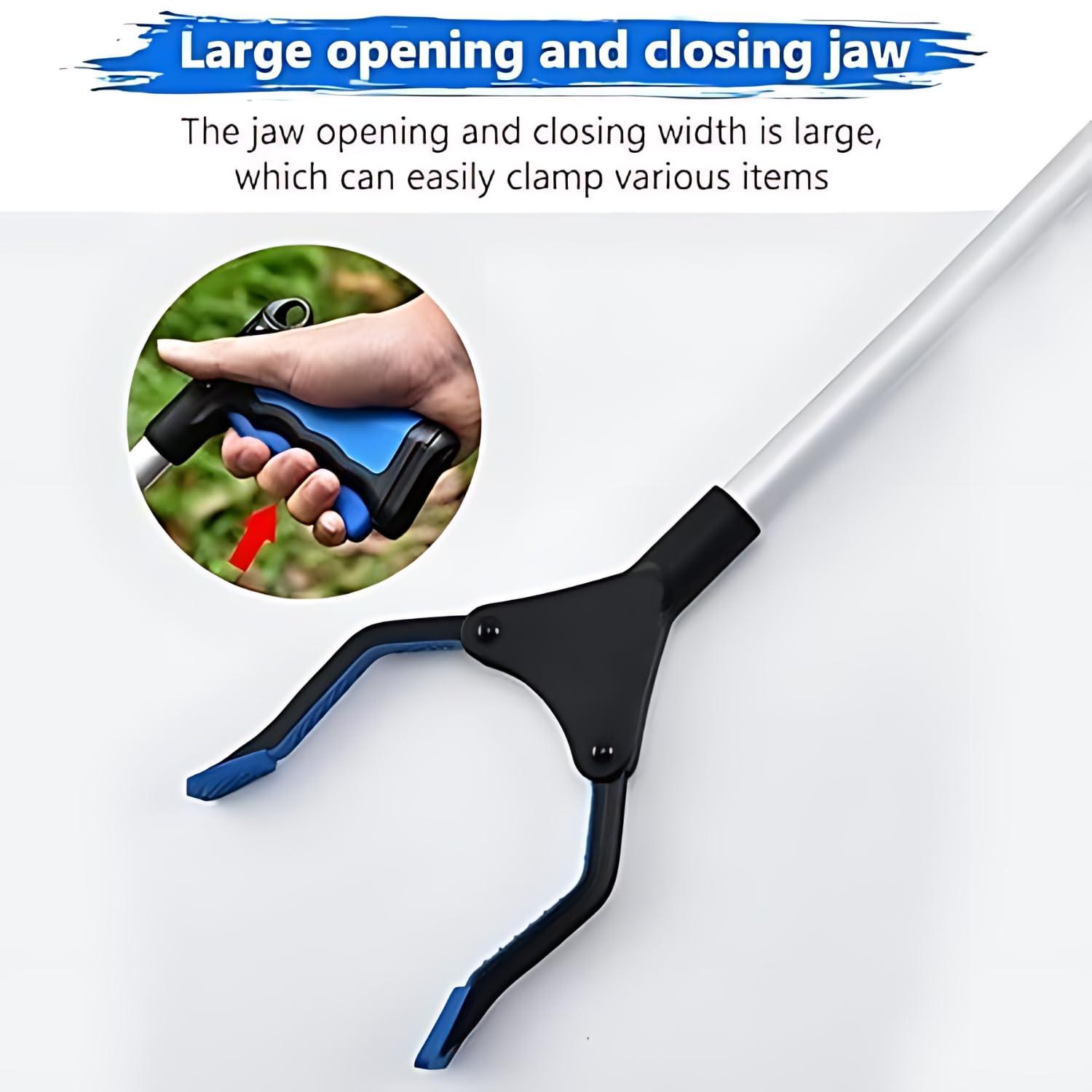 FAB TECH FAB TECH 32inch Foldable Litter Picker | Long Arm Litter Picking Equipment | Rubbish Pick Up Hand Tool Reaching Aids Grabber Tool for Elderly | Flexible,Lightweight Garbage Picker