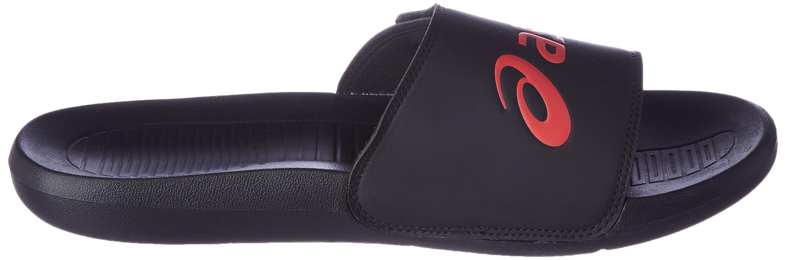 ASICS ASICS unisex AS002 Performance Black/Electric Red Flip Flops - 13 UK Men/ 12 UK Women (1173A034.001)