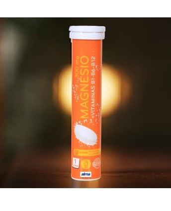 ALMA Alma Magnesium Effervescent Tablets with Vitamin B1, B6, B12 - Spanish Excellence for Optimal Health