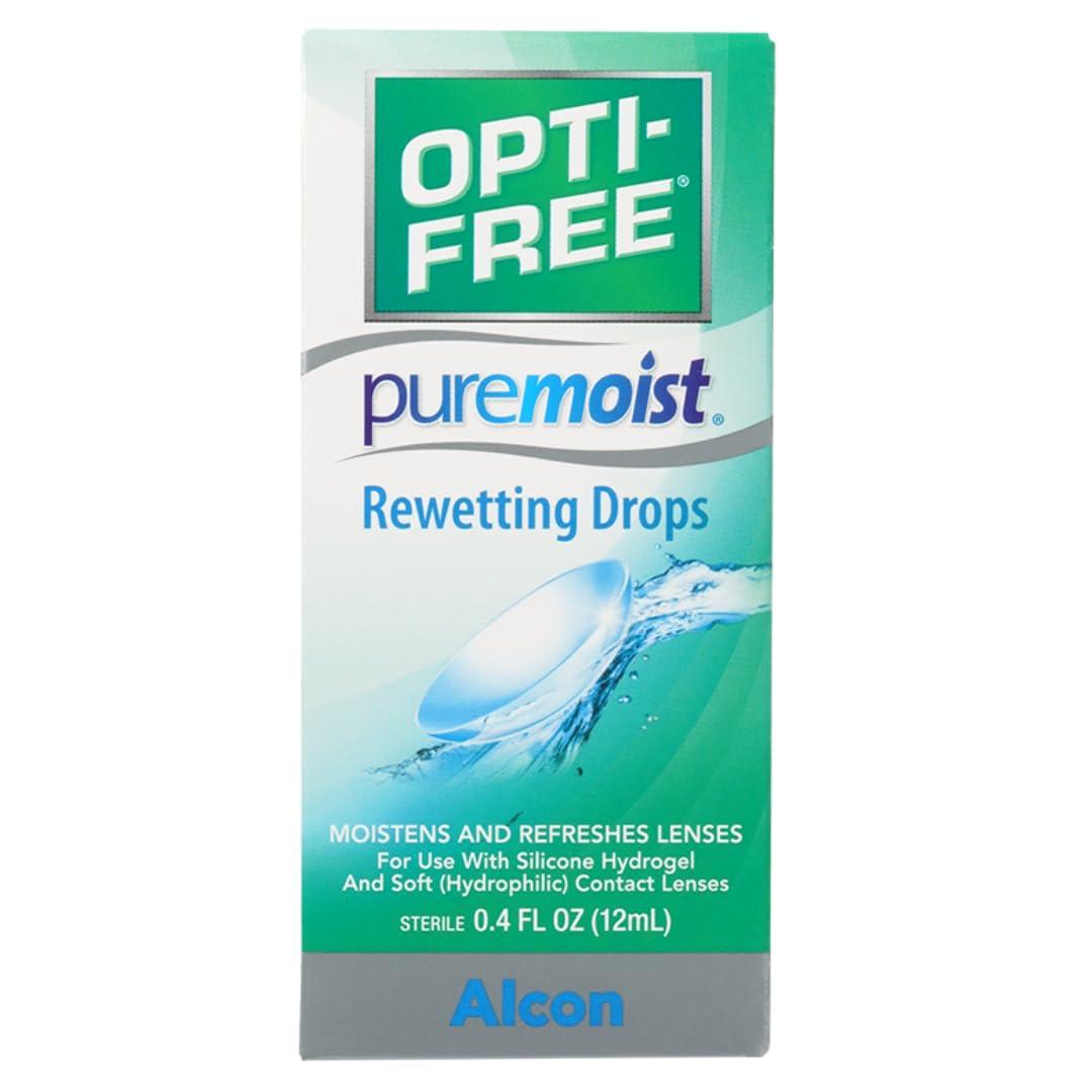 OPTI-FREE Opti-Free Puremoist Rewetting Drops, 12 ml, 0.4 Ounce