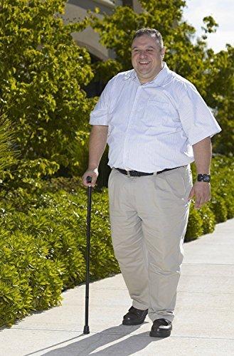 IKTU Iktu Automatic Magnetic Snap-Out Folding Crutch Walking Cane Folding Stick with Adjustable Length (33-37 Inch) (Copper)