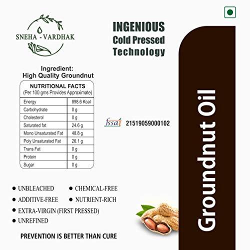 Sneha-Vardhak Sneha-Vardhak Groundnut Oil Cold Pressed - 5 Liter PET Bottle