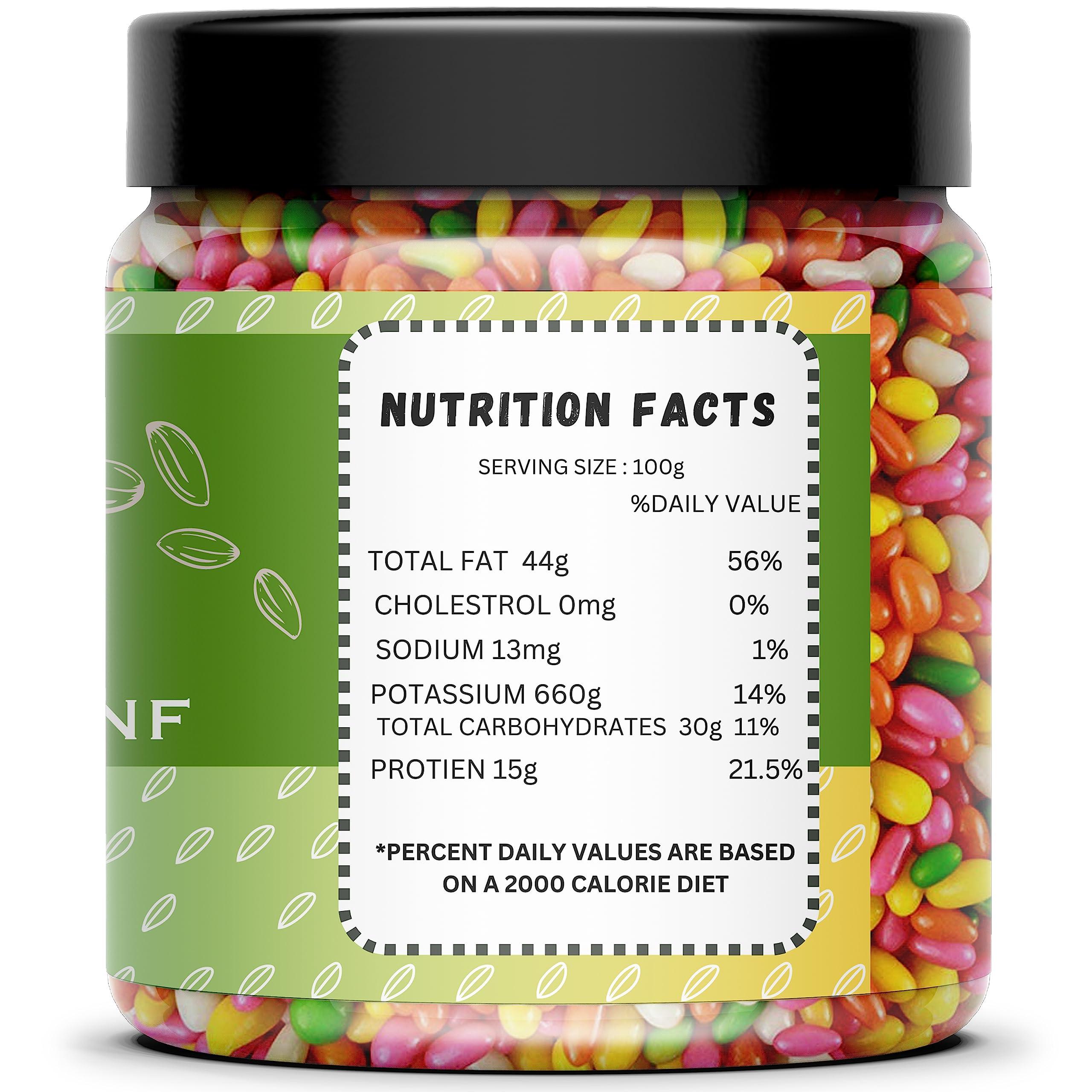 GOTREY GOTERY Traditional Mutli Colorful Saunf Mukhwas Sugar Coated Sweet Fennel Seeds Mouth Freshener Family Pack 200 Gm