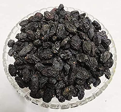Generic Kala Munakka (With Seed)-Kali Drakh-Raw Herb-Kaali Dakh-Daakh-Black Raisin-Dry Fruits (1000 Gram)
