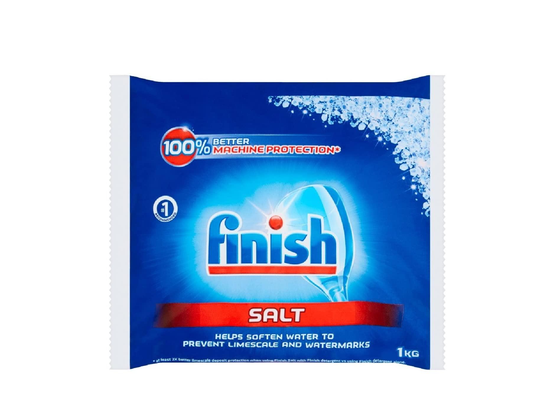 Finish Finish Dishwasher Powerball Classic - 110 Tablets & Dishwasher Salt 1 KG Combo