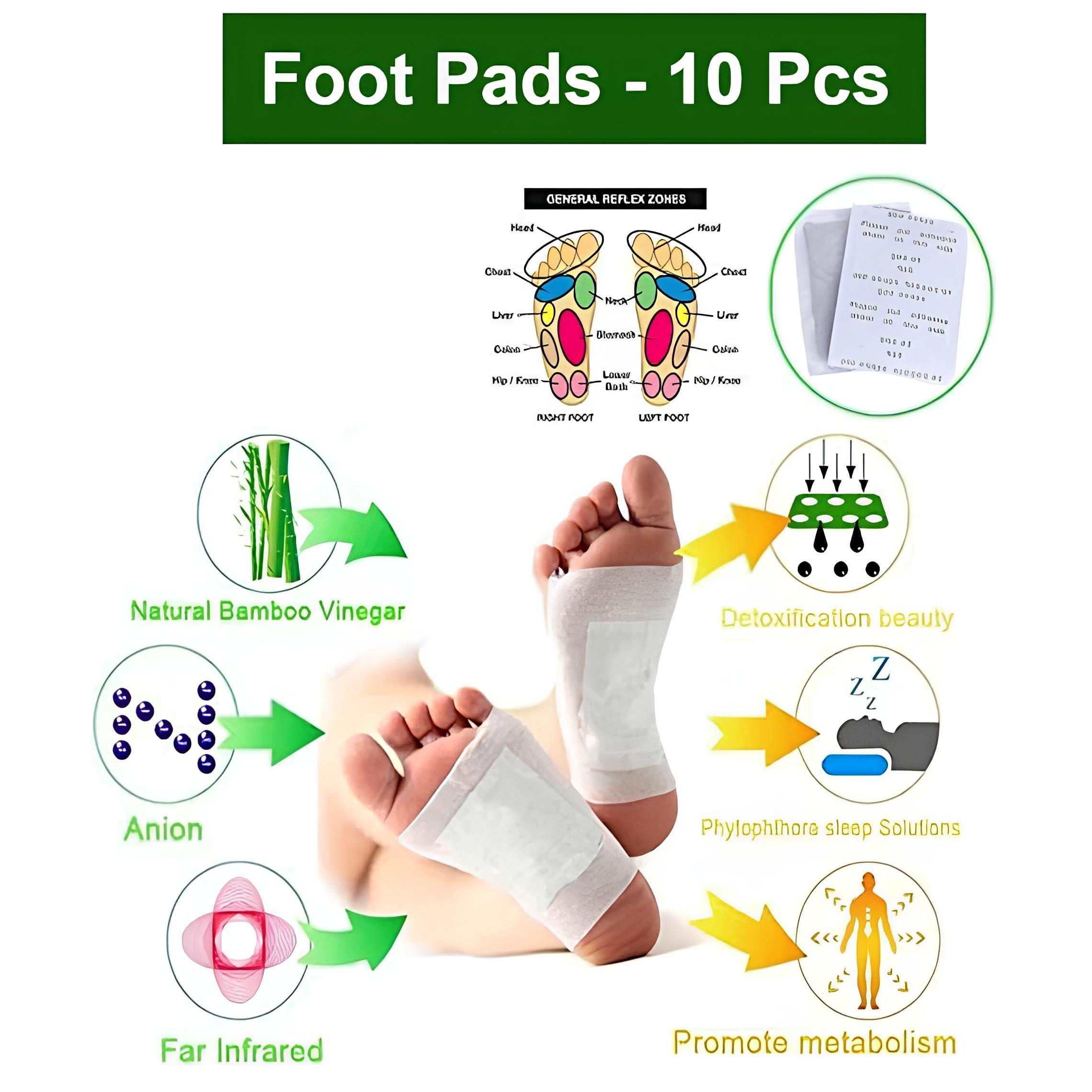 Joejoe Joejoe Cleansing Toxin Remover Foot Pads,Premium Detox Foot Patches,Detoxify Stress Relief Sleep Patch For Detoxification,For Men&Women(1 Boxes = 10 Patches)(Pack Of 1)