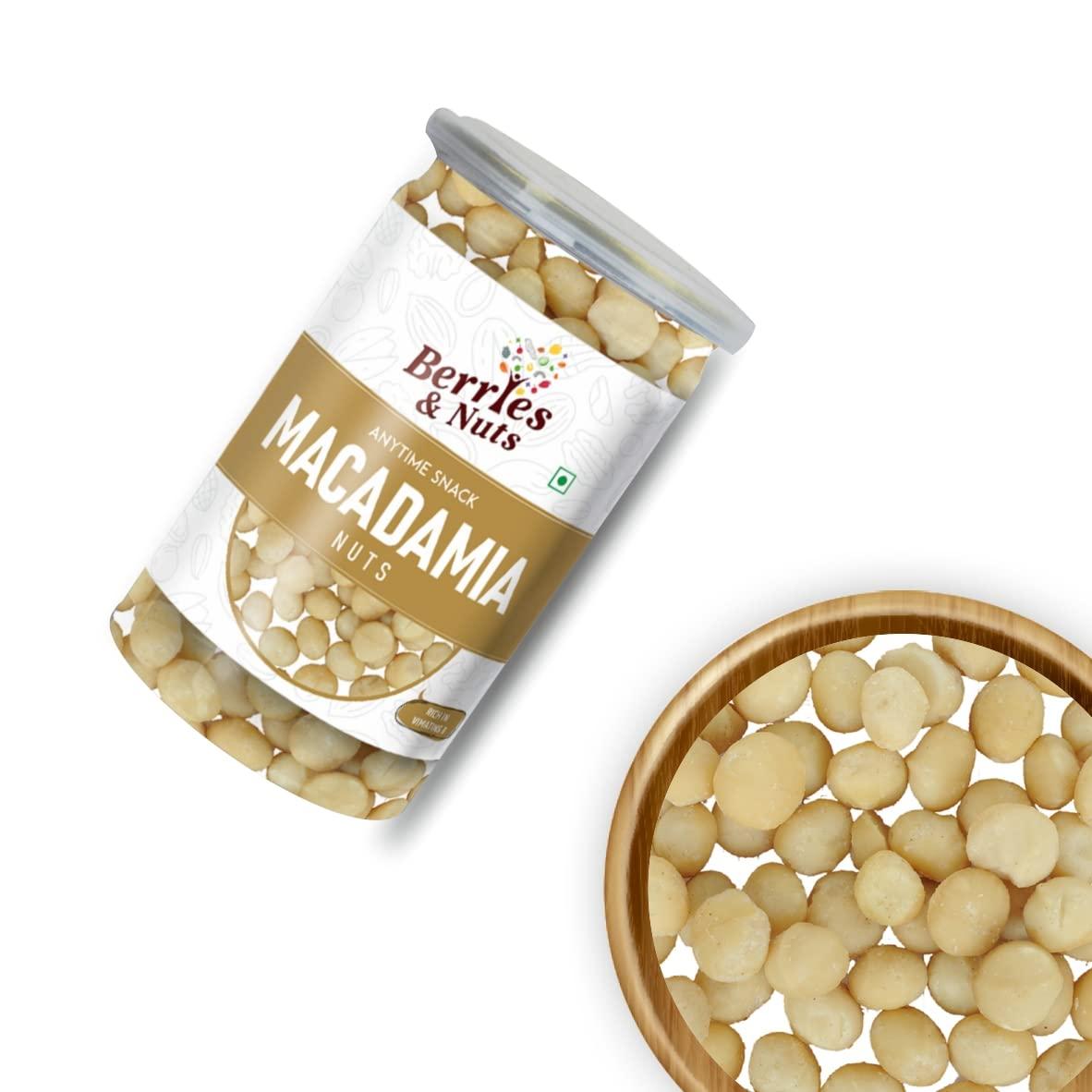 Berries And Nuts Berries And Nuts Premium Jumbo Brazil, Hazel, Pecan & Macadamia Nuts Combo | Brazil Nuts 200 Grams, Hazel Nuts 170 Grams, Pecan Nuts 150 Grams & Macadamia Nuts 170 Grams