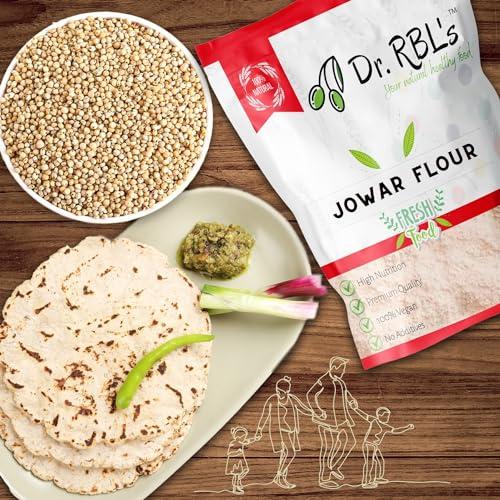 Dr. RBL\'s Dr. RBL\'s Jowar Flour | Sorghum Flour Jowar Atta | Rich in Protein Millet Flour/Atta| 100% Fresh & Natural | High Protein | Immunity Booster Gluten Free | Pack of 6-3 KG