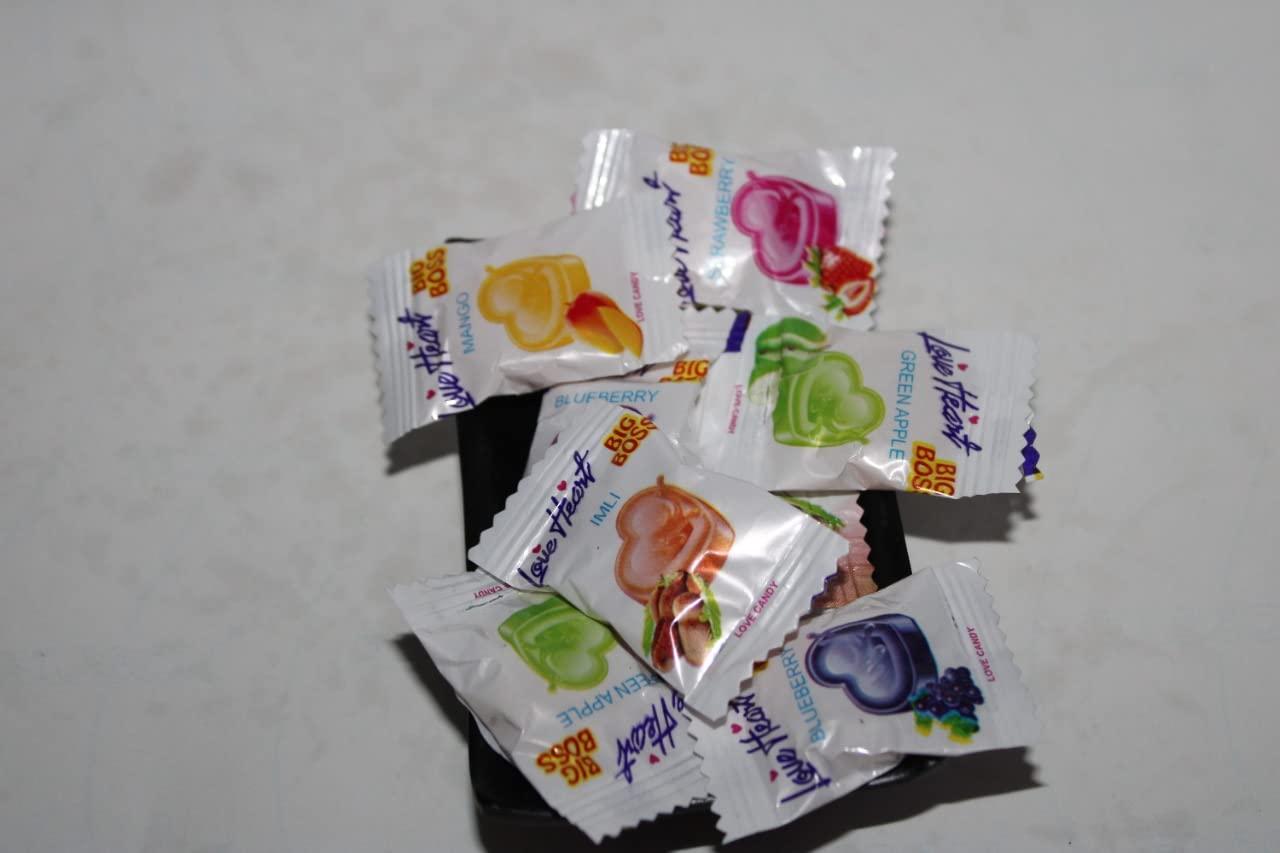 jai jinendra Love Bite Heart Candy Mix flavour - 250 gm