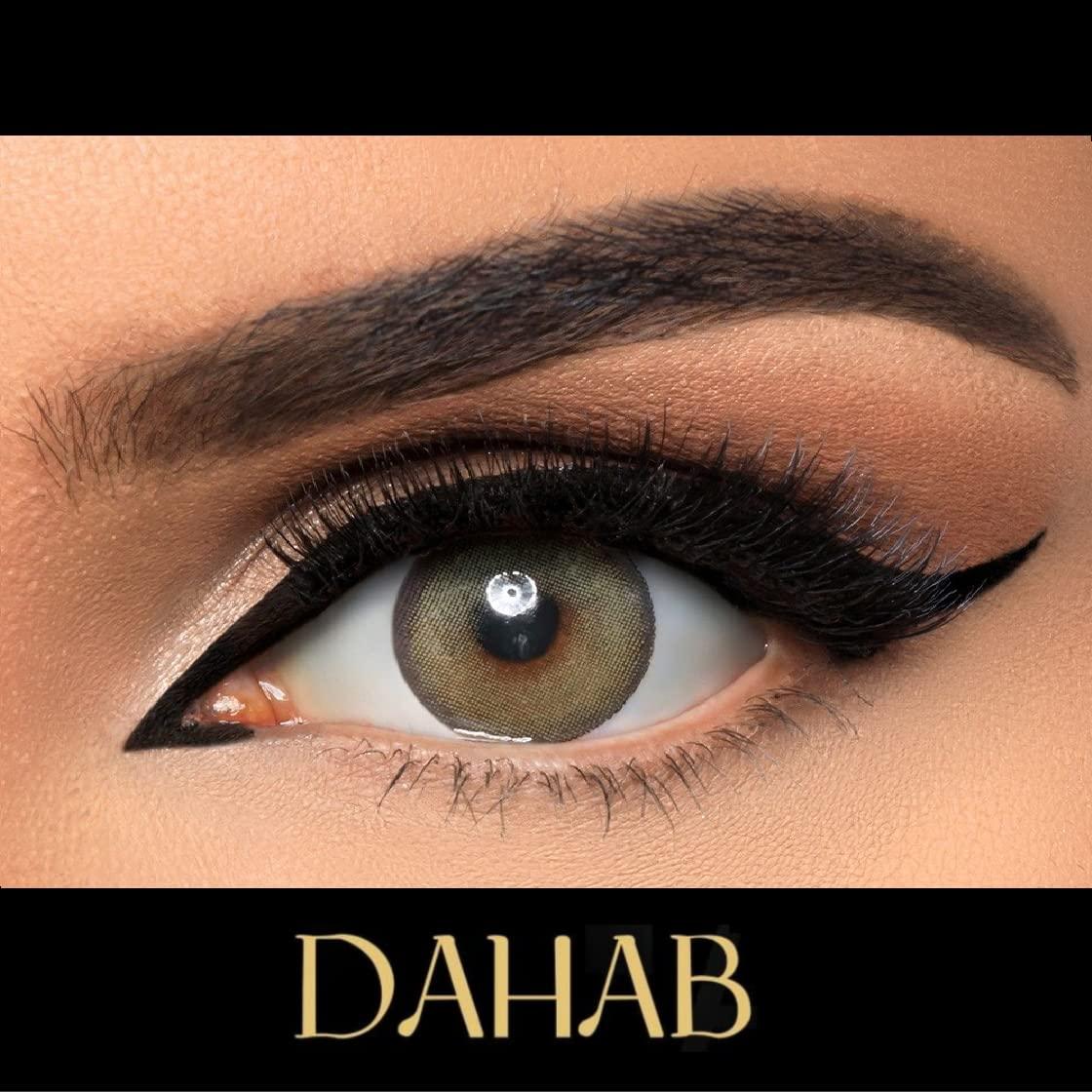 Dahab Soft Contact Lenses Dahab Soft Contact Lenses - Dahab Daily Collection (1 Pair Pack, Natural Green #34)