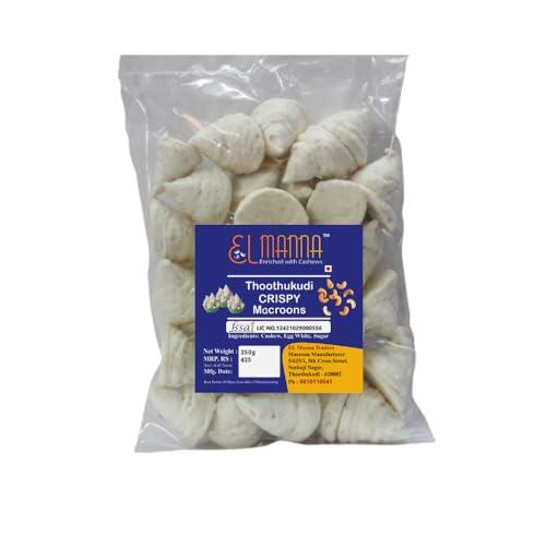 EL Manna Traders Thoothukudi Macroons Enriched with Cashews - EL Manna Macroons 250g Pack (250*1)