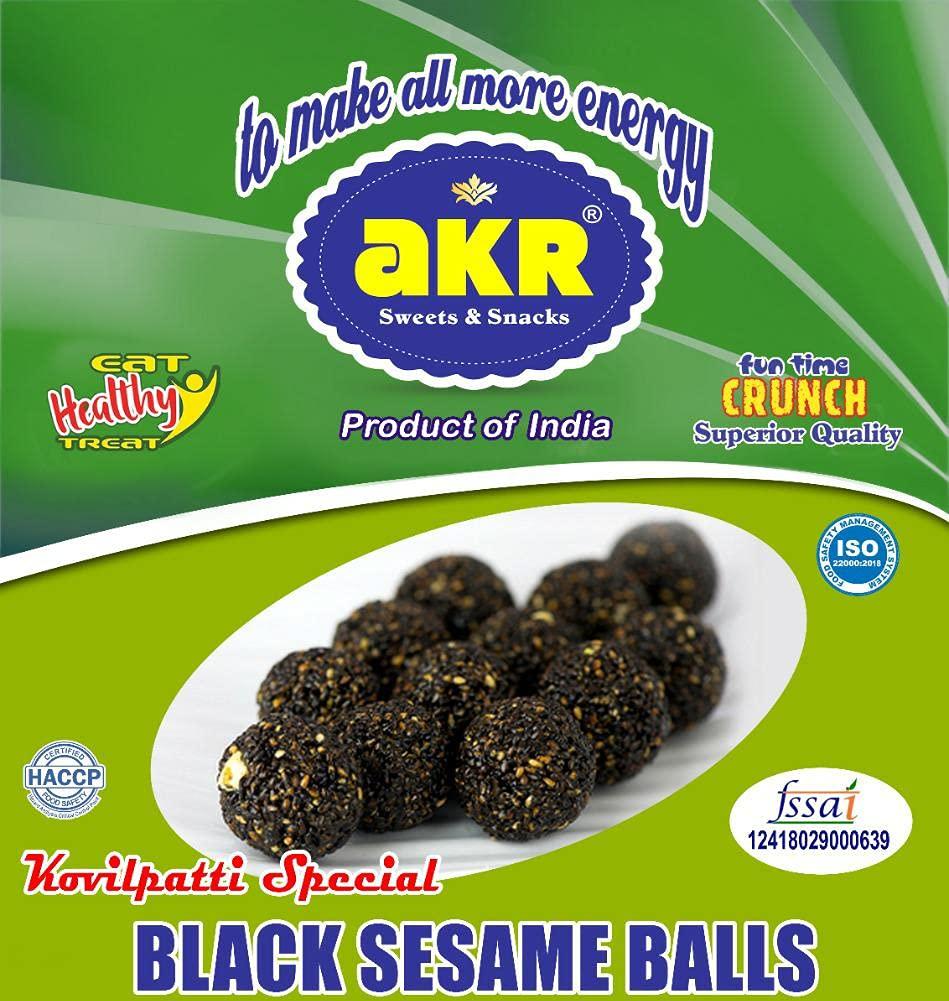 AKR AKR - Black Sesame Candy Balls - Pack of 5 x 150g (750g)