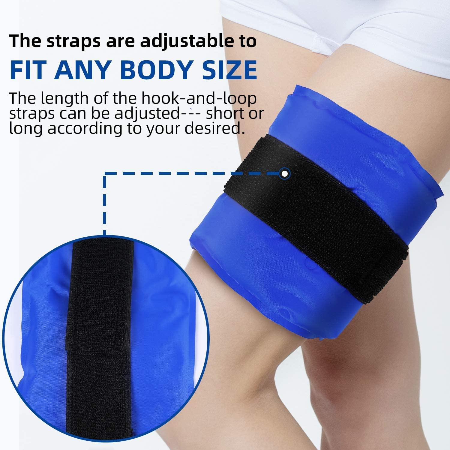 LEVGLAKE LEVGLAKE Reusable Ice Gel Pack, Wrap Around Cold Pad for Back Pain Relief, Gel Ice Pack for Lumbar, Shoulder, Elbow, Knee