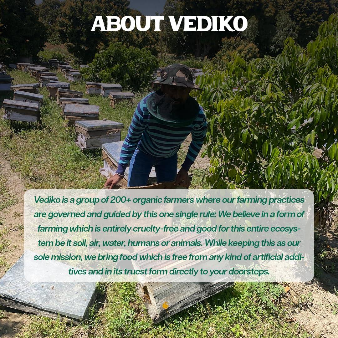 Vediko Origins Vediko Organic Farm Fresh Raw Jamun Honey (700GM) 100% Pure & Natural Unprocessed Single Origin Original Honey from Jamun Farms | Rich in Antioxidants | Chemical Free, No Sugar, No Adulteration