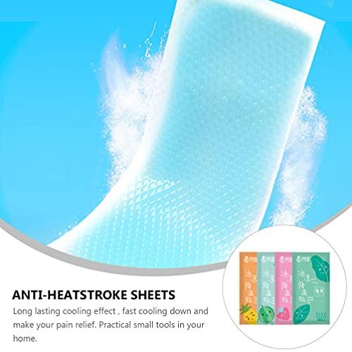 HEALLILY HEALLILY 40Pcs Cooling Forehead Strips Headache Gel Pads Fever Reducer Pad Cooling Sticker Forehead Cooling Strips