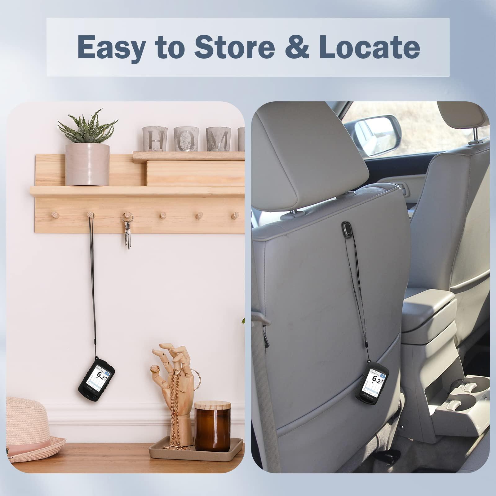 slticase SLTICASE Soft Gel Silicone Freestyle Libre/Libre 2 Reader Cover with Lanyard | Freestyle Silicone Case, Protective Silicone Cover for Freestyle Libre/Libre 2 Protect Reader - Black