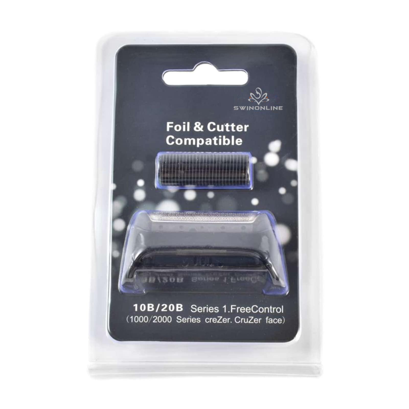 swinonline electric Shaver Foil and Cutter Fits Braun Cruzer 10B 20B 1000 2000 Series FreeControl Series 1