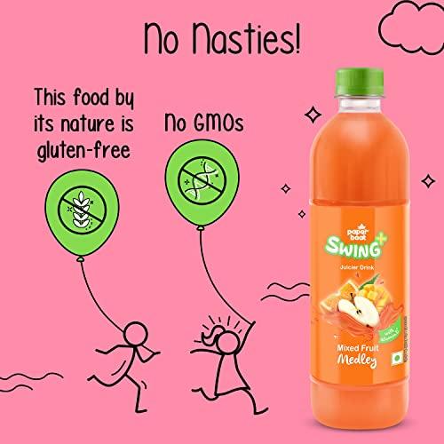 Paper Boat Paperboat Swing Mixed Fruit Medley Juice with Vitamin D, 600 ml Each - Pack of 6