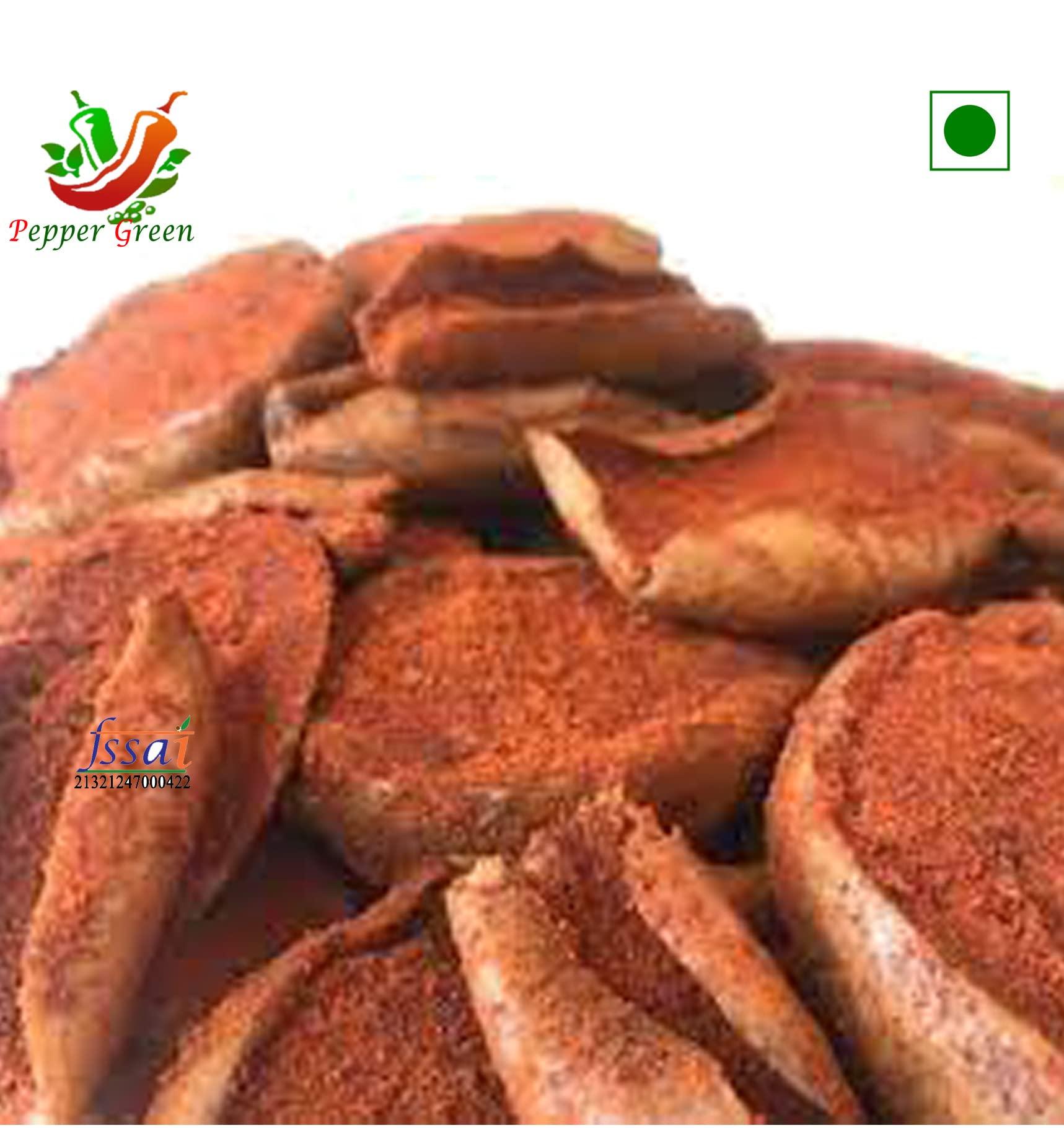 Pepper Green Pepper Green Homemade Dried (Thuramanga) Chile Spiced Mango 250.gm. Wayanad Traditional