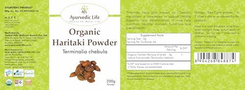 A&L Ayurvedic Life Organic Haritaki Powder 200 gms Pack of 2