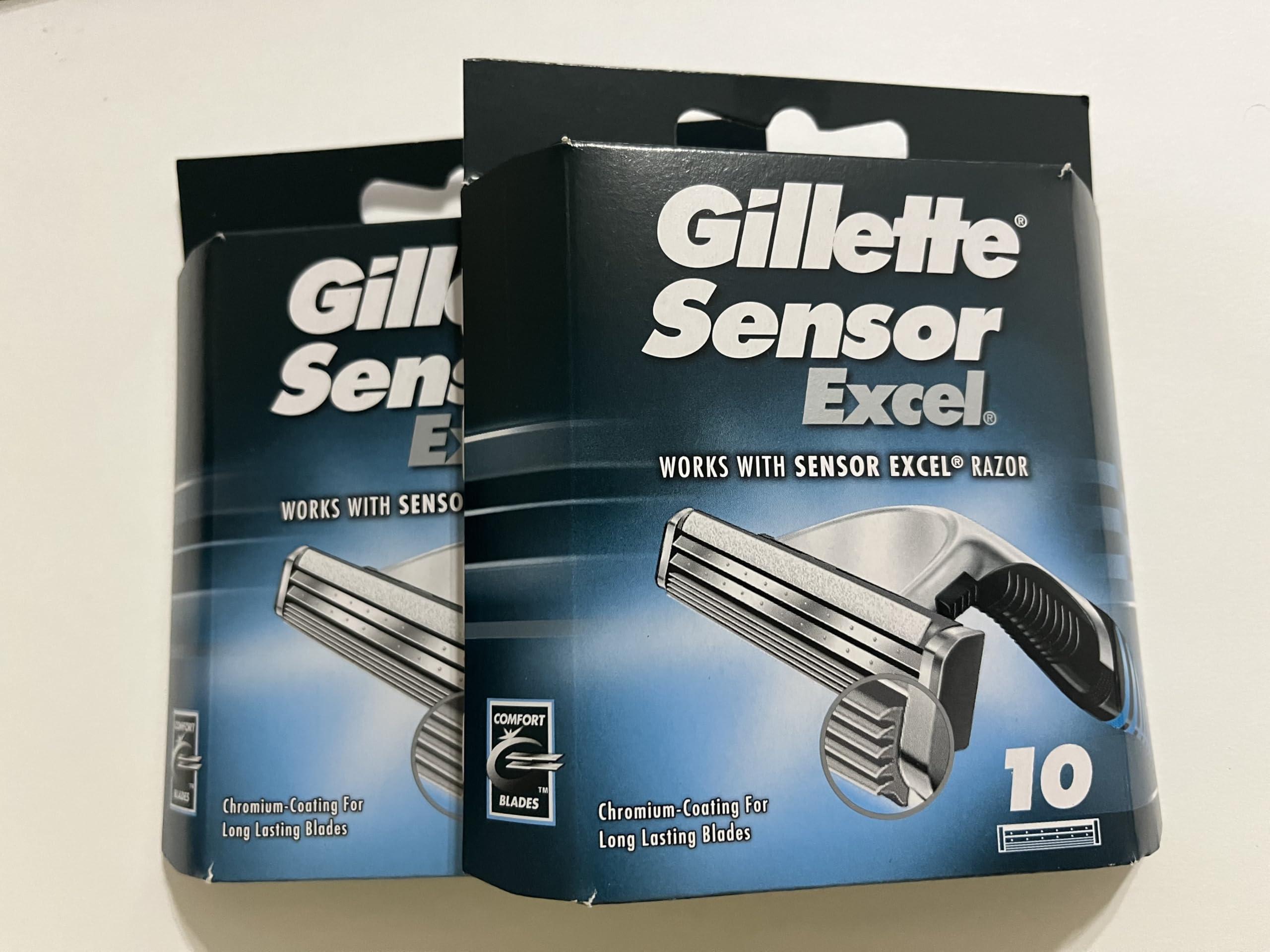 Gillette Gillette Sensor Excel Razor Shaving Badle 2 Count (Pack Of 10) - Men