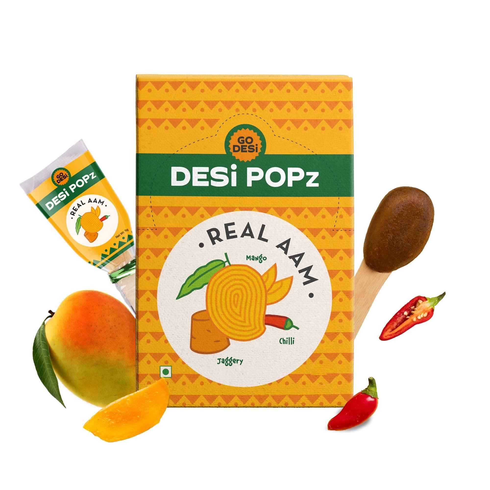 GO DESi GO DESi Popz Kaccha Aam | 100 Pieces & GO DESi Popz Real Aam | 40 Pieces