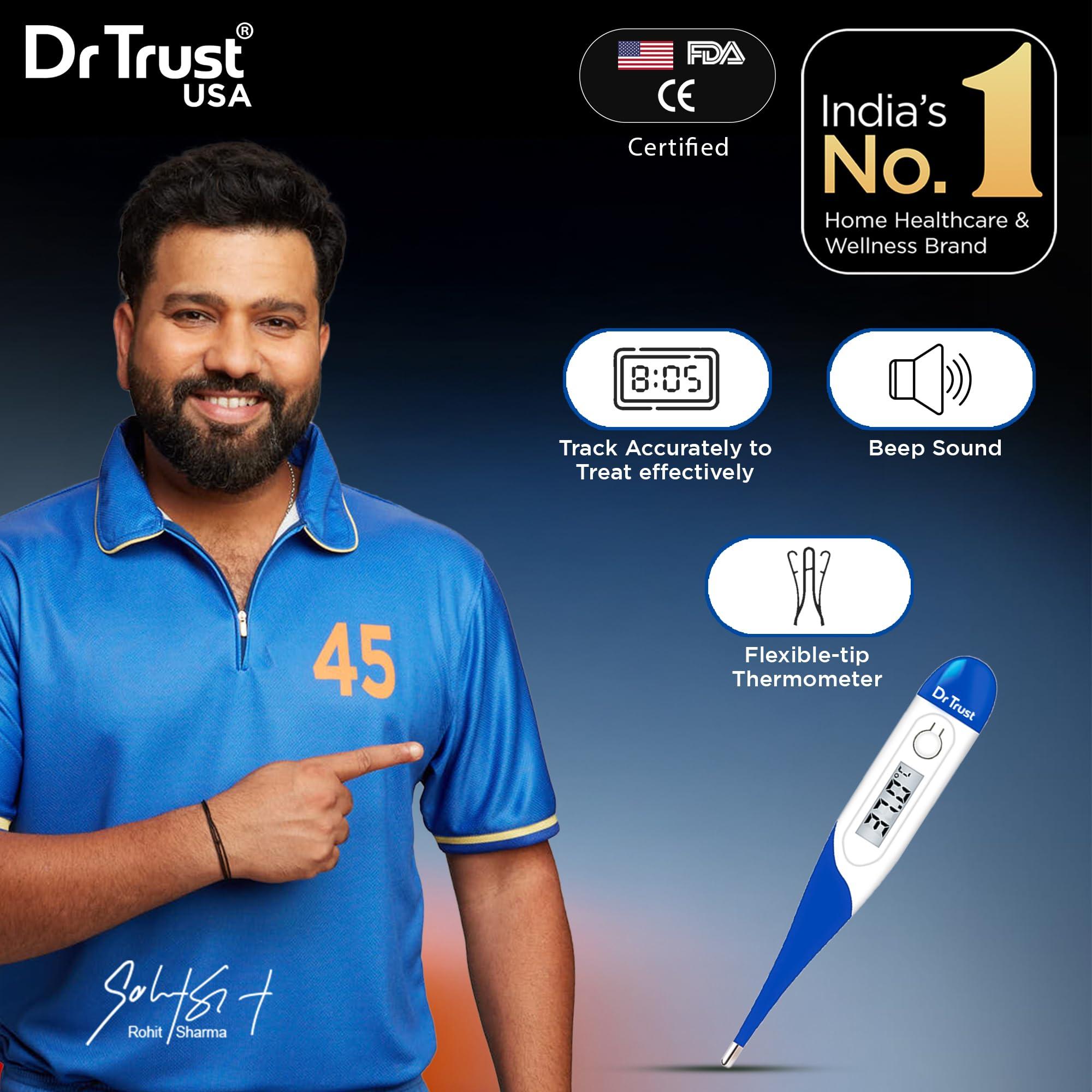 Dr Trust Dr Trust Waterproof Flexible Tip Digital Thermometer(White)-604 (White)