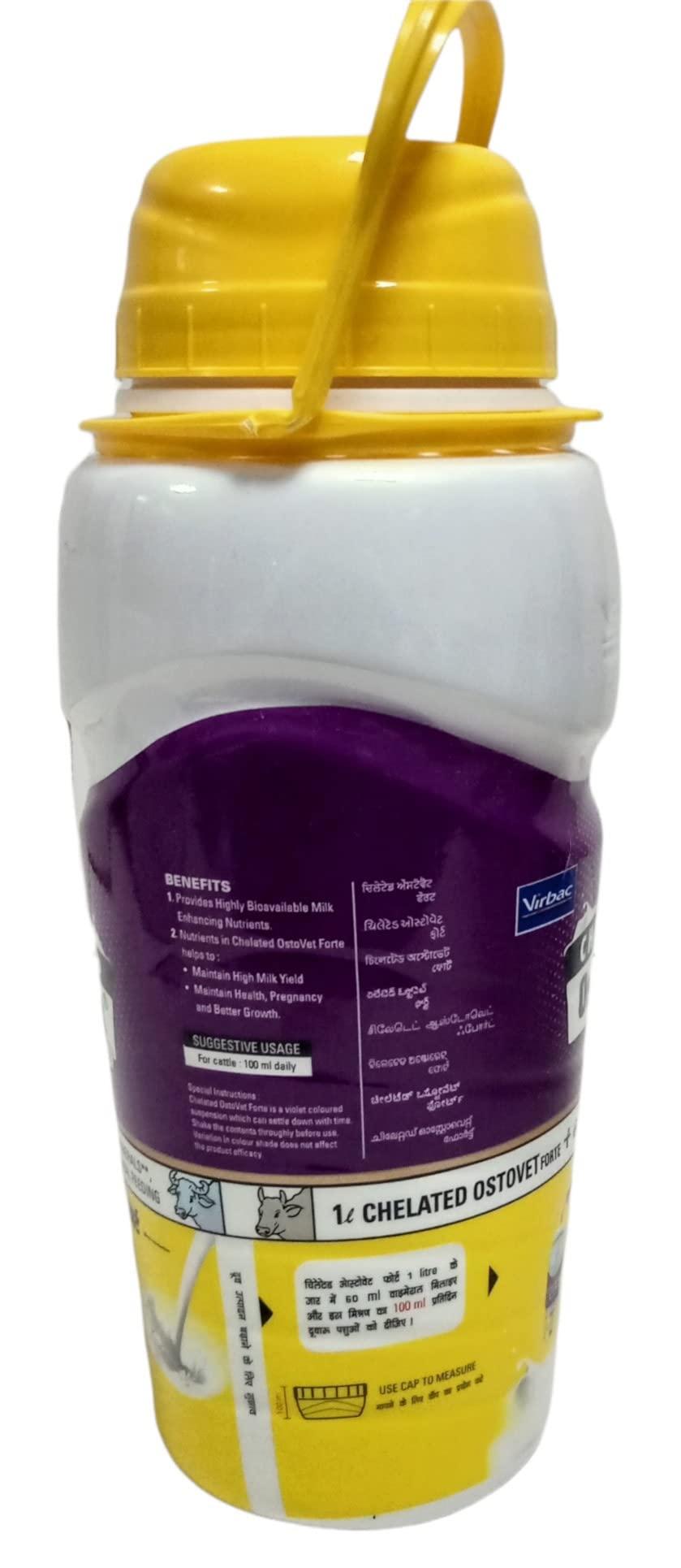 Generic Ostovet Forte Chelated Calcium Liquid (1Ltr) for Animals