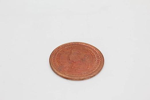 UROOH Divya Spiritual Original Tambe Ka Sikka for Puja/Pooja, Astrological Pure Copper Coins Set of 5 for Lal Kitab Remedy, Small Tambe Ke Sikke Without Hole for Grah Pravesh