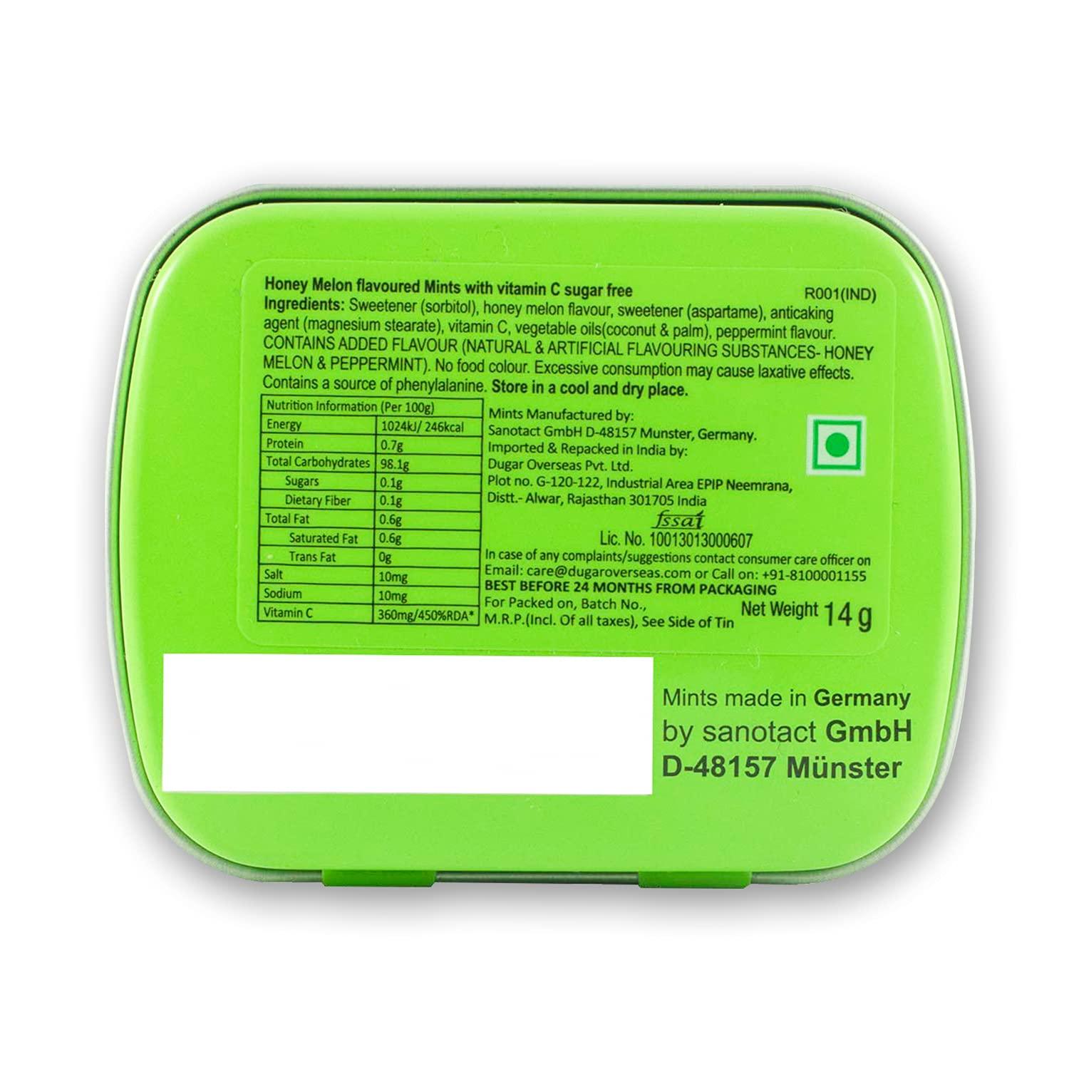 Impact Products Impact Products Mints Sugar Free Mints Honey Melon 14g - Pack of 12, 168 g