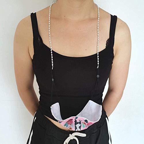 FEMEO FEMEO excellent looking Face Mask Glass Beaded Lanyards With Box Mask Necklace Holders Eyeglass Beaded Chains Stylish Mask Lanyard Anti-Lost Strap for Women Men Kids 23 inch (SET OF 3)