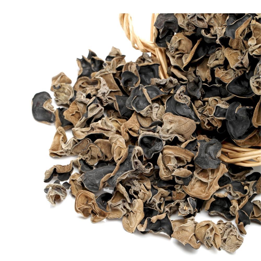 BM MUSHROOM Dry Edible Black Fungus (Cloud Ear and Wood Ear Mushrooms) 100 gm | No Presrevatives | 100% Natural