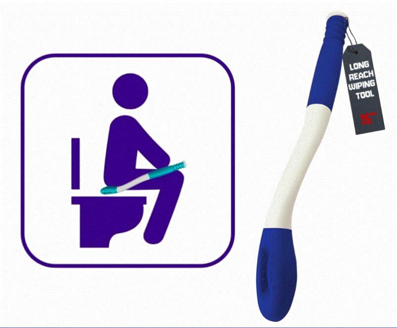 BodyHealt BodyHealt Toilet Aid & Wipe Aid - Toilet Aids Tools, Long Reach Comfort Wipe. Bottom Buddy Toilet Wiping Aid - Ideal Daily Living Self Assist Toileting Aid for Disabled - Wipe Extender(Color May Vary)
