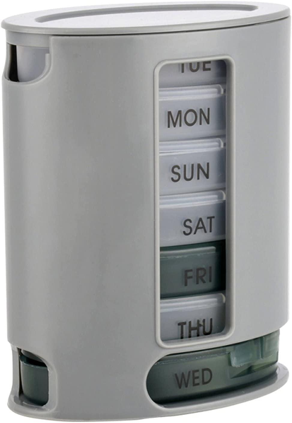 Trade Fashion INTELLIE Trade Ventures Pill Pro Navi 7 Day Weekly Tablet Medicine Storage Box with 4 Compartments/Pill Dispenser