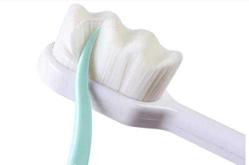 Mahadaha MGI Ultra Soft Kids Ultra Soft Toothbrush, Extra Soft Toothbrushes with Small Heads Bristles with Soft Tongue Cleaner for Toddler and Upwards (Pack Of 2 Multicolor)