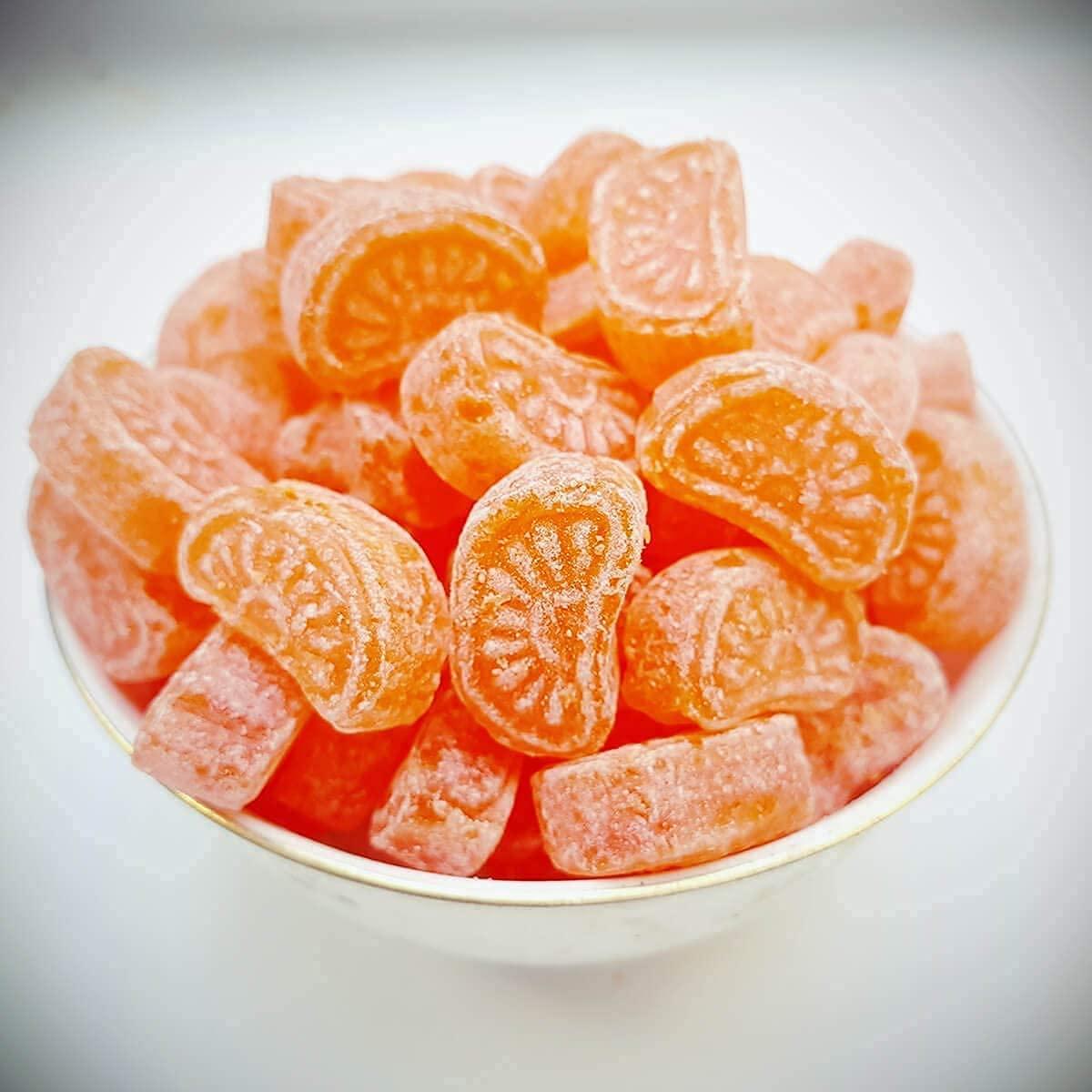 THE EDIBLES THE EDIBLES Orange Candy 500 gm| Narangee Candy | Narangee Toffee | Orange Toffee | Orange Flavoured Toffee [Jar Pack]