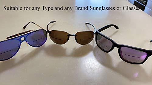 WENDA +2.00 Stick On Bifocal Lenses Reader Magnifying Adhesive Reading Lens Sticker Diving Scuba Mask Swimming Goggles Glasses Magnifier Add On (Clear, +200)