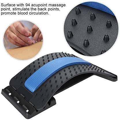 WOLBLIX WOLBLIX Back Stretcher, Lumbar Stretching Device with 3 Adjustable Settings for Upper and Lower Back Pain Relief with 3D Y Shape Facial Roller Face Slimming Massager