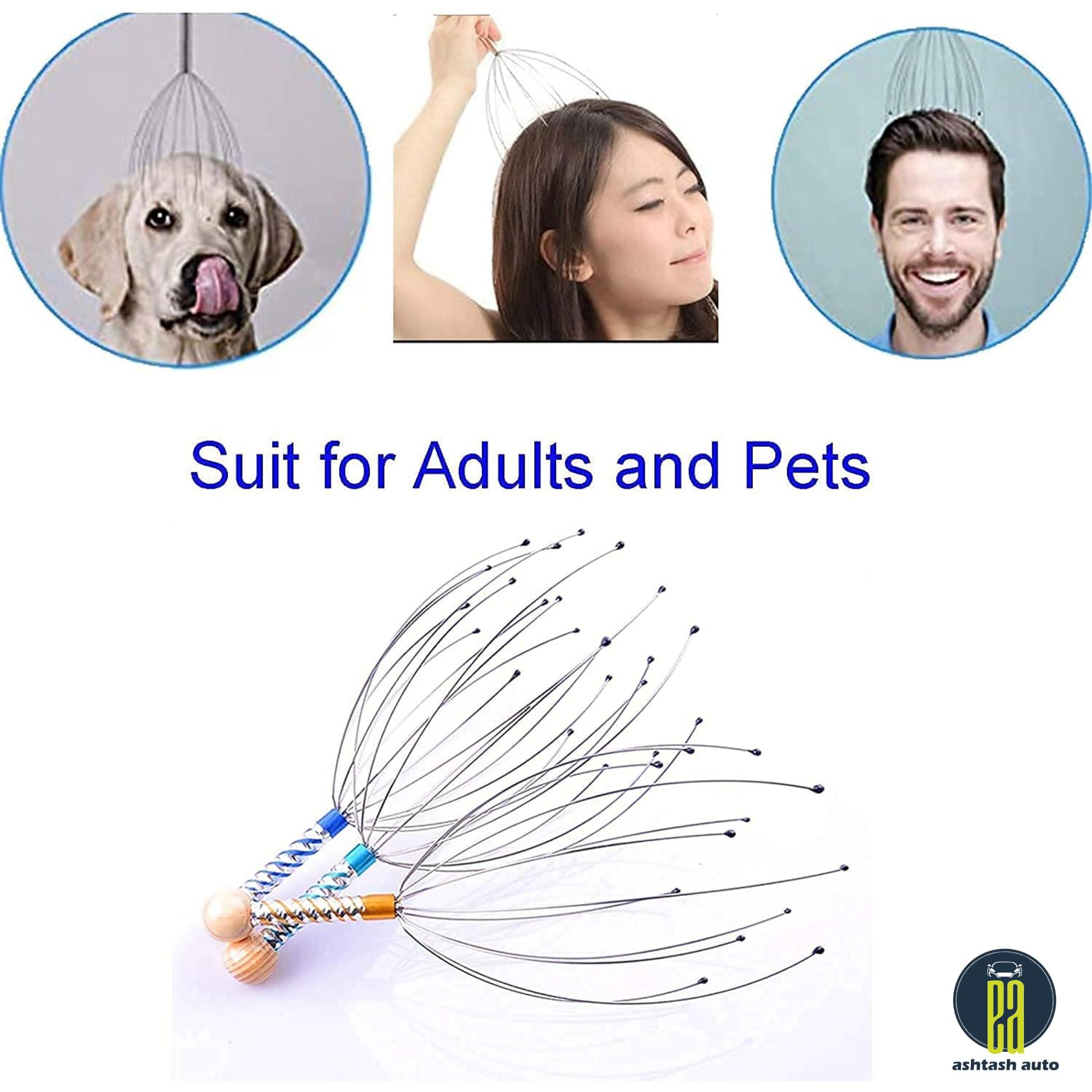 ASHTASH AUTO Ashtash Auto Head Massager Scalp Scratcher | Hand Held Scalp Massager for Pain Relief, Hair Growth & Relaxation | Octopus Scalp Pointer