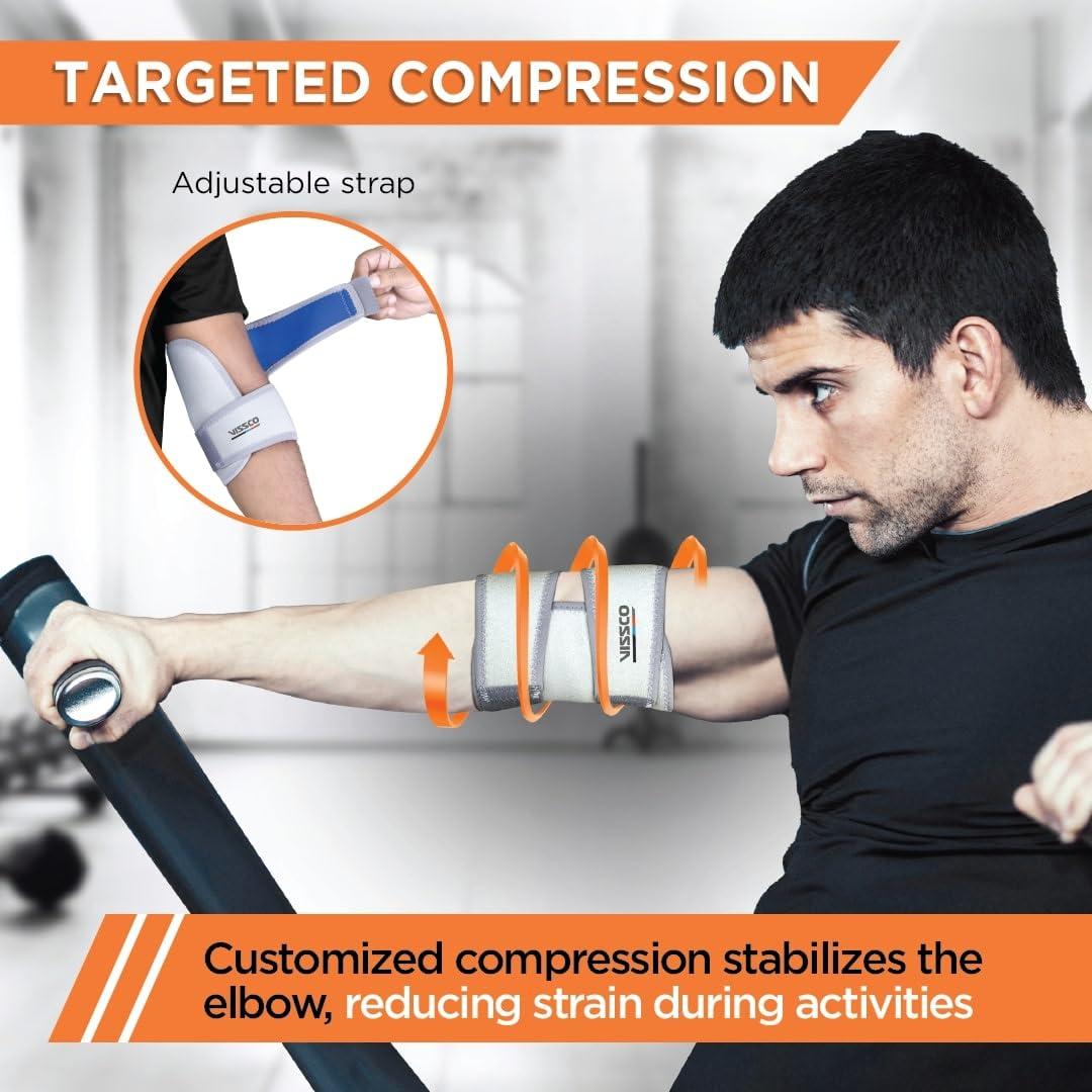 Vissco Vissco Neoprene Elbow Support With Velcro Strap - Xxl