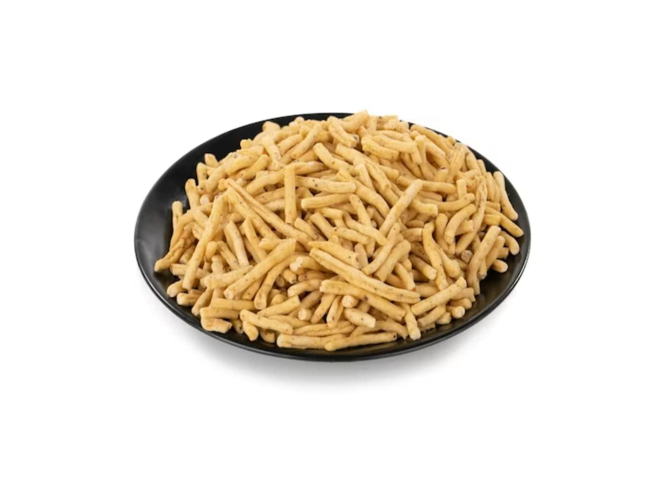 GHOTARAM GFP Namkeen Farshan Ratlami Sev/Besan Bhujia Long Sev Snack/Ratlami Namkeen Sev/Indore's Famous Ratlami Sev Crispy & Crunchy Snack from the Heart of Madhya Pradesh-1Kg*3Pack